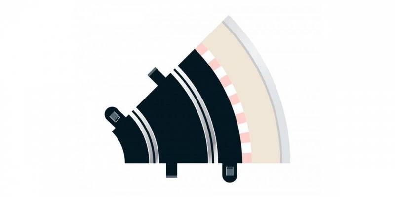 Scalextric C8202 Radius 1 Curve 45° x 2