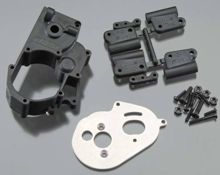 RPM 73612 Hybrid Gearbox Housing/Rear Mounts Black