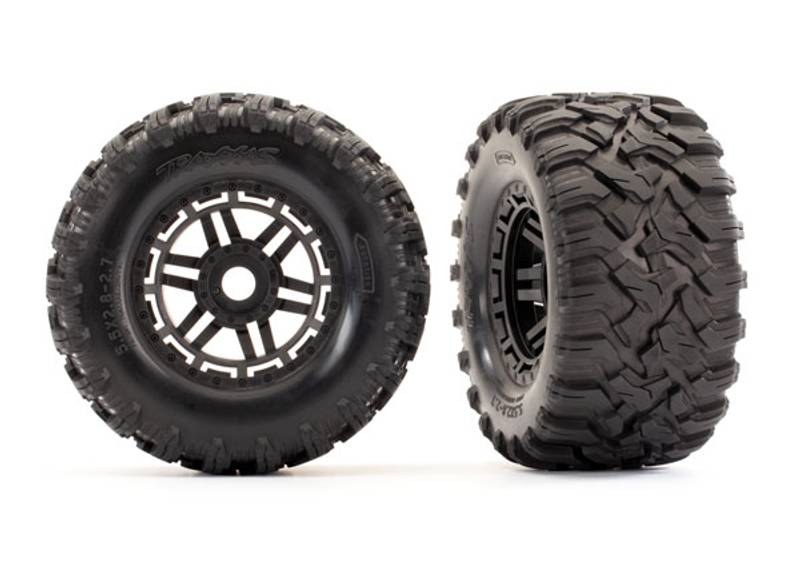 Traxxas 8972 Tires & Wheels Maxx/Black (17mm) 2,8