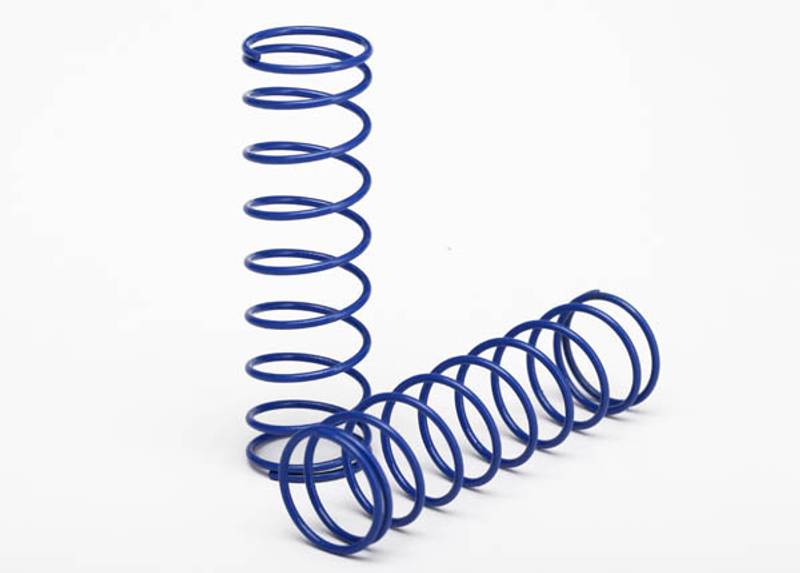 Traxxas 3758T Springs, front (blue) (2)