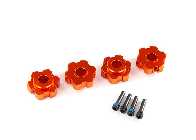 Hovedbilde Traxxas 8956T Wheel Hubs Hex Alu Orange (4) Maxx