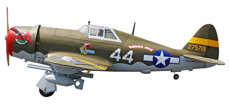 SEAGULL P-47 THUNDERBOLT RAZORBACK W/RETRACT 30CC  SEA-306