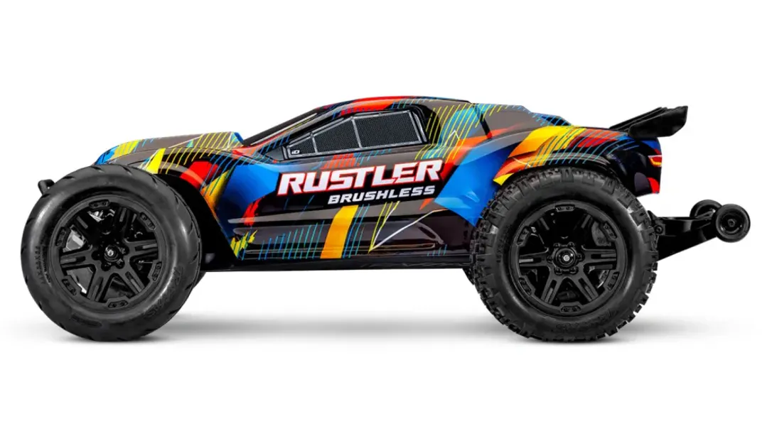 Traxxas 37454-4-Yellow Rustler 2WD 1/10 HD VX3 BL 3S RTR