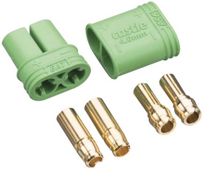 Hovedbilde Castle Creations 4mm Polarized Bullet Connector Set