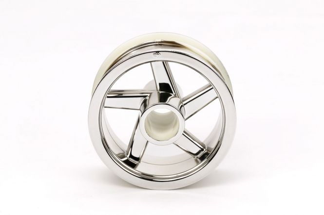 Hovedbilde Tamiya 54823 T3-01 Front Wheel (Chrome Plated)