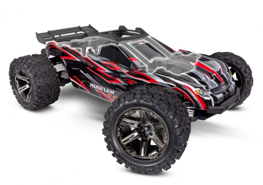 Traxxas 673764 Rustler 4x4 VXL 1/10 RTR TQi TSM EHD Blue