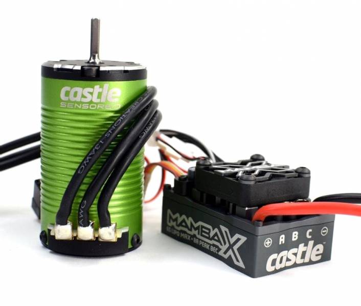 Castle Creations MAMBA X 3.17mm SCT, SENSORED, 25.2V WP ESC AND 