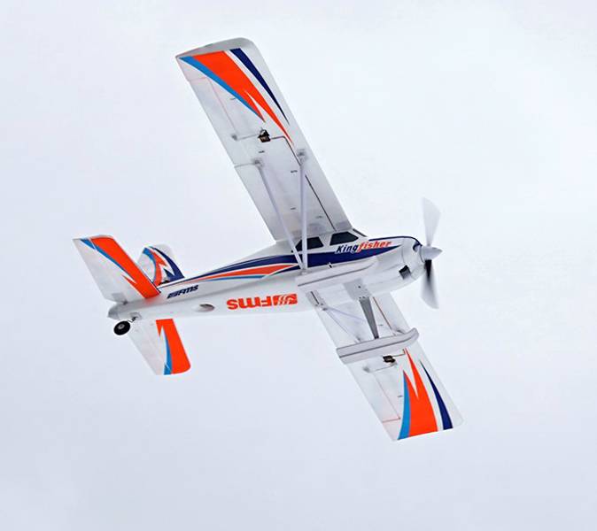 FMS 103PF KingFisher Trainer 1400mm PNP with Floats and Skis