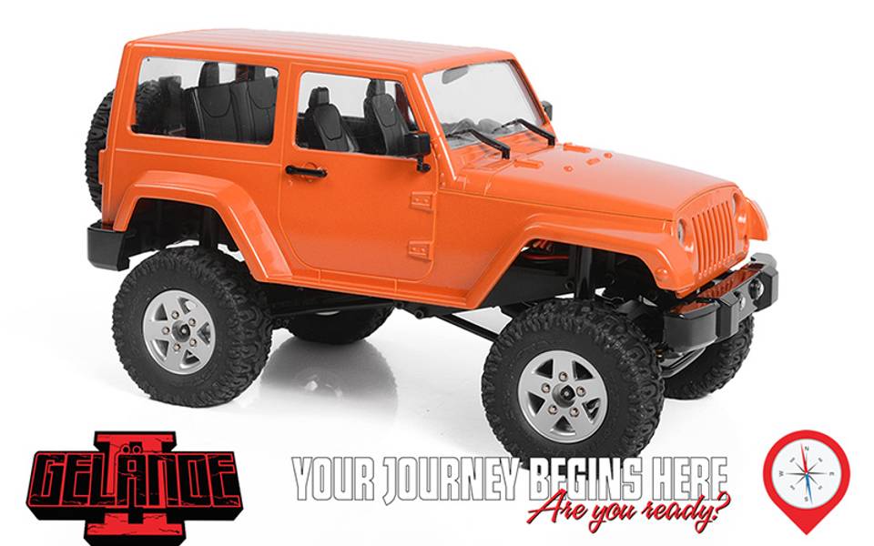 RC4WD 0048 - 1/18 Gelande II RTR w/ Black Rock Body Set (Orange)