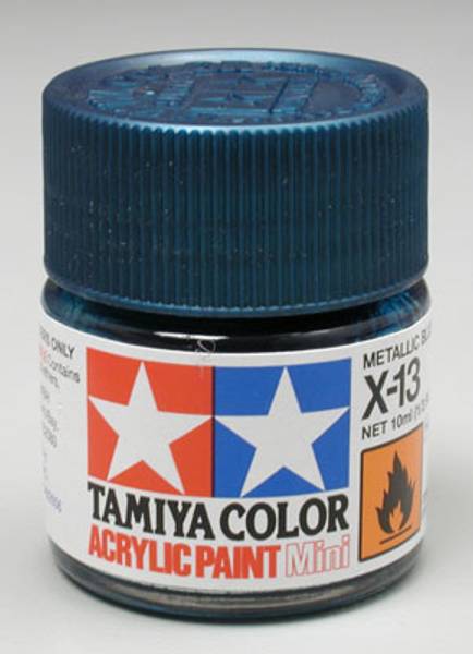 Tamiya 81513 Acrylic Mini X-13 Metallic Blue 1/3 oz