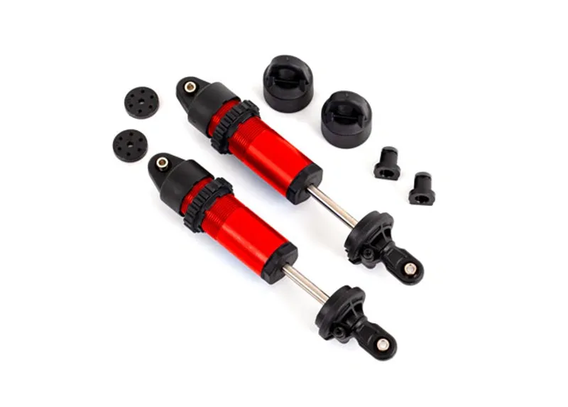 Traxxas 9660 Shocks GT-Maxx Red w/o Springs (2)