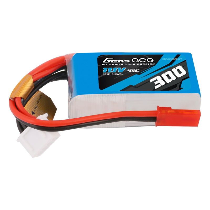 Gens Ace Soaring JST - 3S 300mAh - 45C 