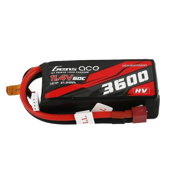 3s 3600mAh - 60C - Gens Ace HV Deans