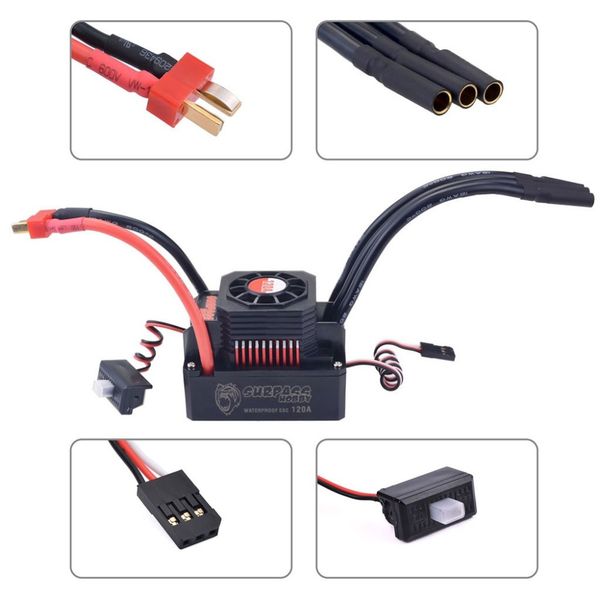 Surpass Hobby Combo 120A ESC m/3670 2650KV BL WP