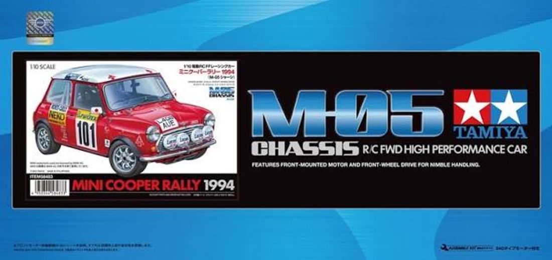 Tamiya 58483 1/10 Mini Cooper 1994 Monte Carlo M05 Kit 