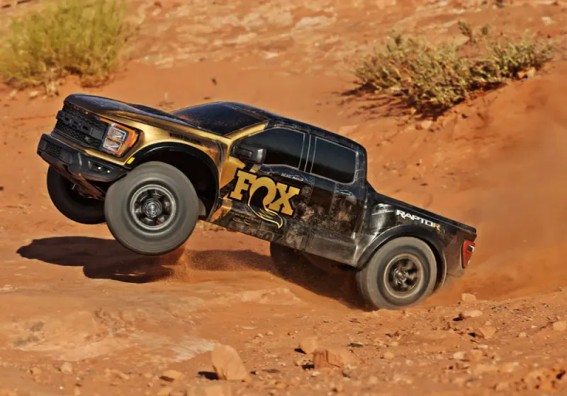 Traxxas 1011774 Ford F-150 Raptor-R VXL-4s Ultimate 4WD 1/10 RTR TQi LED Fox SE Gold