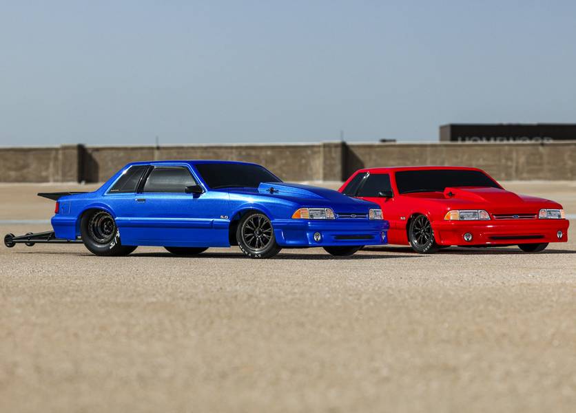 Traxxas 9421X Body Ford Mustang Drag Slash Blue