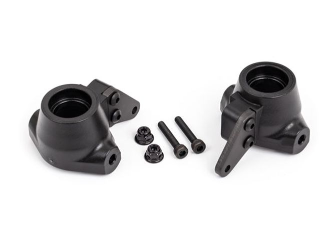 Hovedbilde Traxxas 9637A Steering Blocks + Arms Alu Grey (Pair) ...