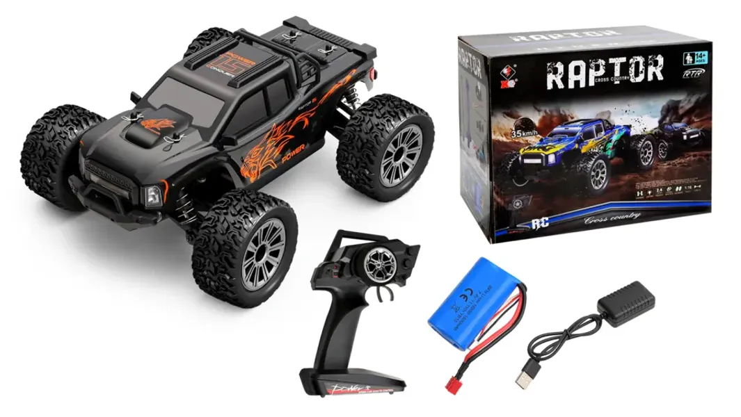 WLToys 164018 4WD Monstertruck 1/16 RTR Svart