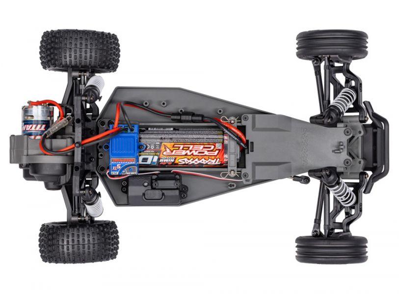 Traxxas 242548 Bandit 2WD 1/10 RTR TQ EHD Red Charger / Battery