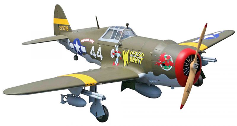 SEAGULL P-47 THUNDERBOLT RAZORBACK W/RETRACT 30CC  SEA-306