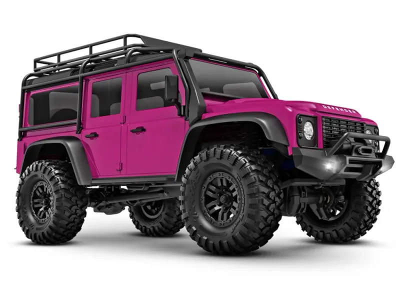 TRX-4M 1/18 Land Rover Defender Crawler Pink RTR - 2S LiPo/USB Charger