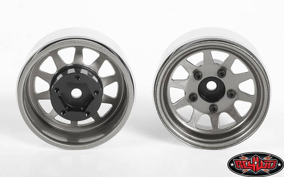 RC4WD 0258 OEM Stamped Steel 1.55" Beadlock Wheels (Plain)