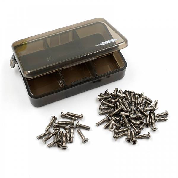 Yeah Racing TSAS-0014 TITANIUM SCREW ASSORTED SET W/BOX MB-01