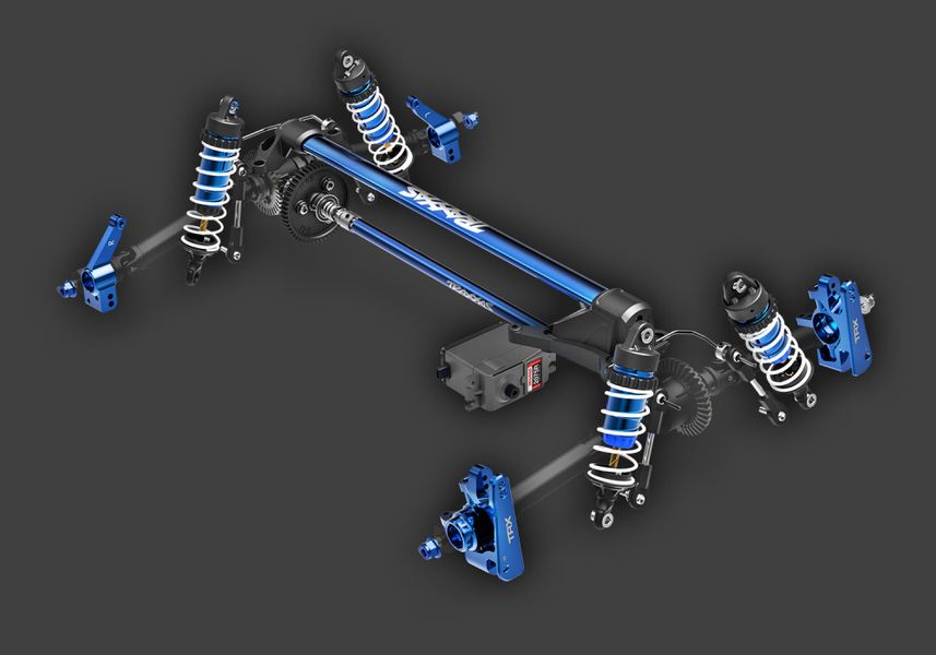 Traxxas 670974 Rustler 4x4 Ultimate VXL 1/10 RTR TQ Blue