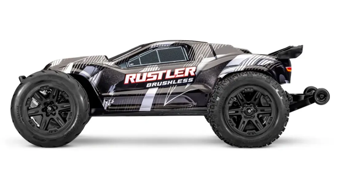 Traxxas 37454-4-Black Rustler 2WD 1/10 HD VX3 BL 3S RTR