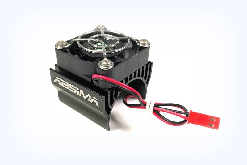 Absima 2310036 Metal Top Heat Sink With Fan For 1:8 Up To 40mm