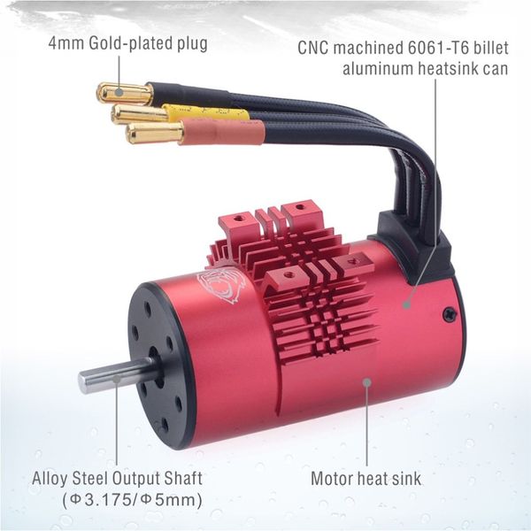Surpass Hobby Combo 80A ESC m/3665 3500KV BL WP