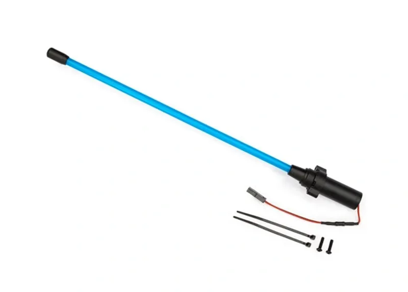 Traxxas 10992-BLUE Whip Antenna LED Blue Funco Sand Car